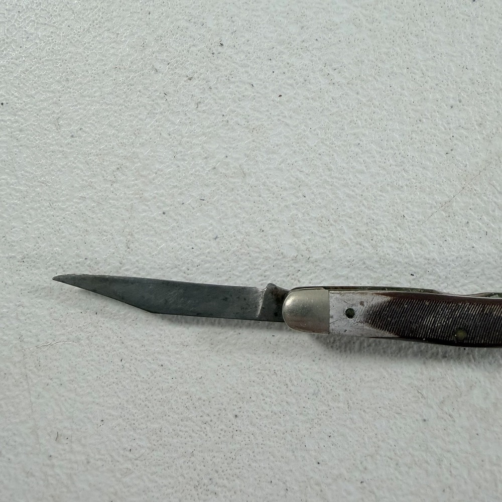 VTG Schrade Old Timer 106OT Stockman 2 Blade Knife USA Scissors Delrin Handles - Picture 5 of 11